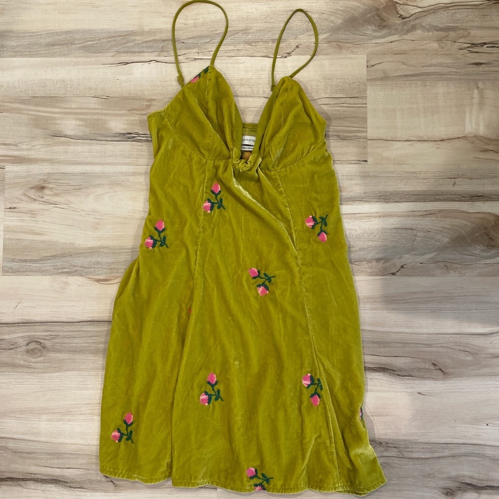 Urban Outfitters Velvet Flower Dress
